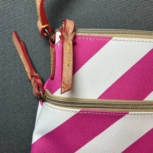 Dooney & Bourke Pebble Leather Crossbody in Fuchsia - Picture 13 of 13